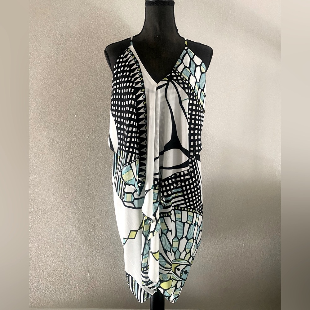 Olivaceous pattern dress, size M, wedding, casual